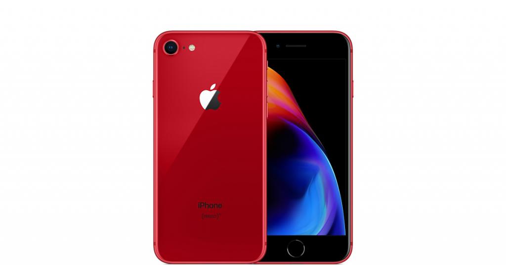iPhone 8 в красном цвете