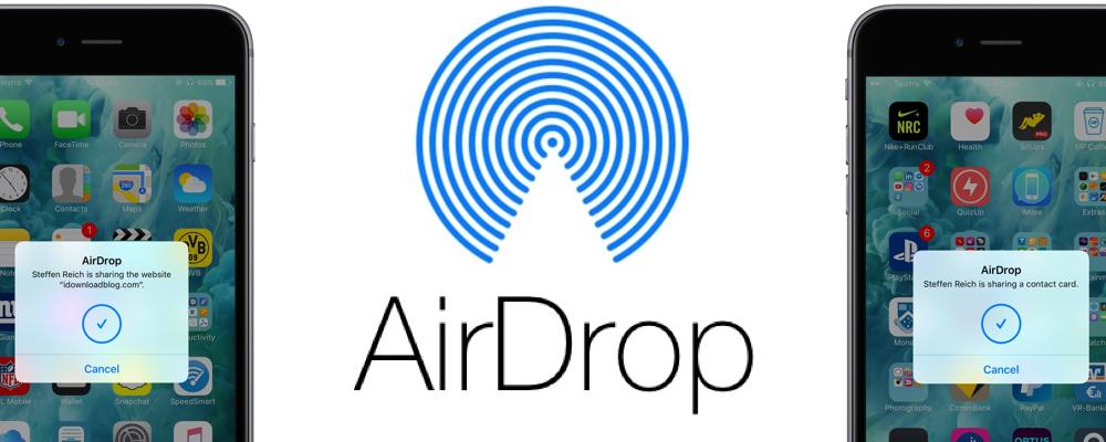 AirDrop на смартфоне