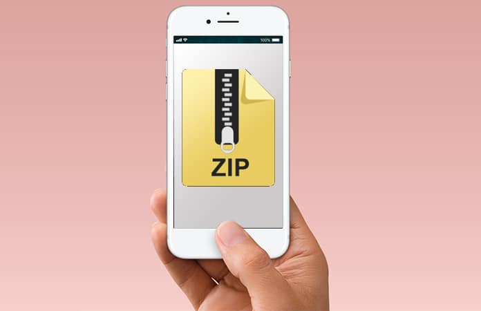как открыть на айфоне zip файл