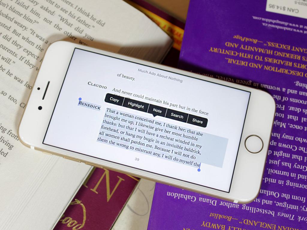 Чтение электронных книг на айфоне